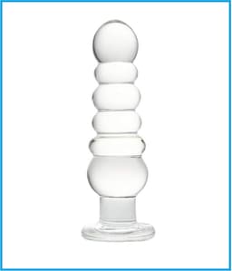 Buttplug van kristalglas 20 cm - anaalplug- anale dildo -dia Ø 4,5 cm / Ø 4,4 cm / Ø 5,0 cm / Ø 5,0 cm / Ø 5,7 cm / Ø 6,0 cm - helder Kristal glazen dildo- sex anale butt plug seksspeelgoed voor mannen en vrouwen — thumbnail 2
