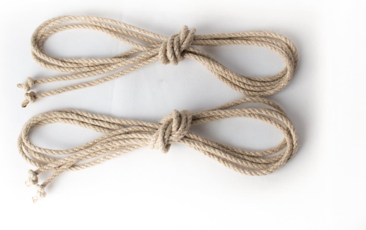 Shibari Touw set van 2 x 4 meter | 6mm dik | Synthetische hennep | Hempex / Spleitex | Hoogwaardig | Bondage — afbeelding 1