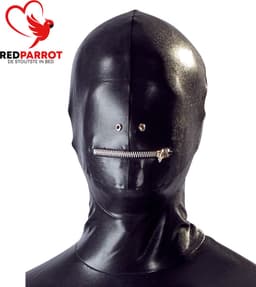 Volledige latex bodysuit mannen - Masker - Rits bij mond - BDSM — thumbnail 6