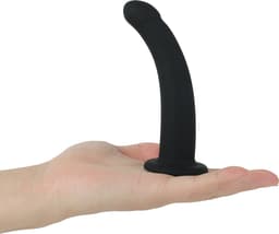 Banoch | Dildo siliconen Curvzz tip zwart | Small  | Ø 2 cm | 13 cm lengte | zuignap — thumbnail 2