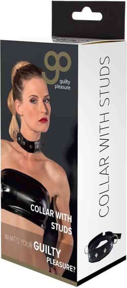 Guilty Pleasure BDSM Choker/Halsband GP COLLAR WITH STUDS Zwart — thumbnail 4