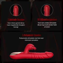HappySexy Vibrators Voor Vrouwen – Clitoris Dildo Rabbit Vibrator Luchtdruk Zuiger – Realistisch Likkende Tong Met Meerderde Standen Voor Koppels & Solo en Vibraties – A C G Spot Tarzan Sex Toys Stimulator 3 in 1 — thumbnail 5