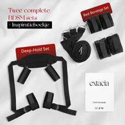 Extacia 2 BDSM Setjes - Bed Handboeien - Bondage Handboeien - Sex Toys voor Koppels - Seksspeeltjes - SM — thumbnail 2