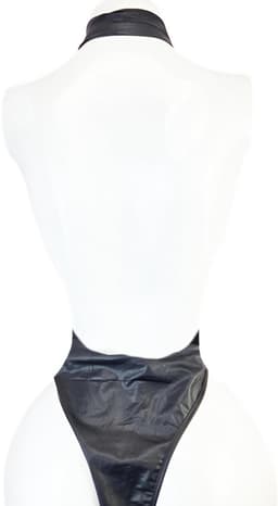 Jumpsuit - Maat onesize - Zwart Wetlook pak Sexy body — thumbnail 2