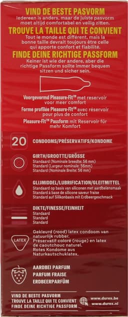 Durex Condooms Aardbeiensmaak - 20 stuks — thumbnail 6