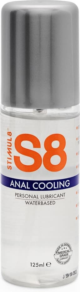 Stimul8 S8 - S8 WB Cooling Anal Lube 125ml - Lubricants Cooling Koelend 125 — thumbnail 1