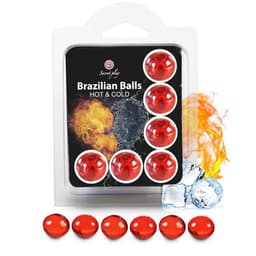 Secret Play Brazilian Balls - Massageolie - Warm en Koud Effect - 6 Stuks — thumbnail 3