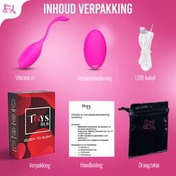 Toys Hub® Vibrerend Ei met Afstandsbediening - Incl. EBOOK - Met Opbergzakje - 10 Vibraties – Waterproof - Vibrator - Vibrators voor Vrouwen & Koppels - Sex Toys voor Vrouwen - Couples — thumbnail 13