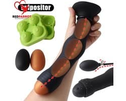 Grote buttplug - Inclusief losse anale bal - Handpomp - Siliconen - XXL