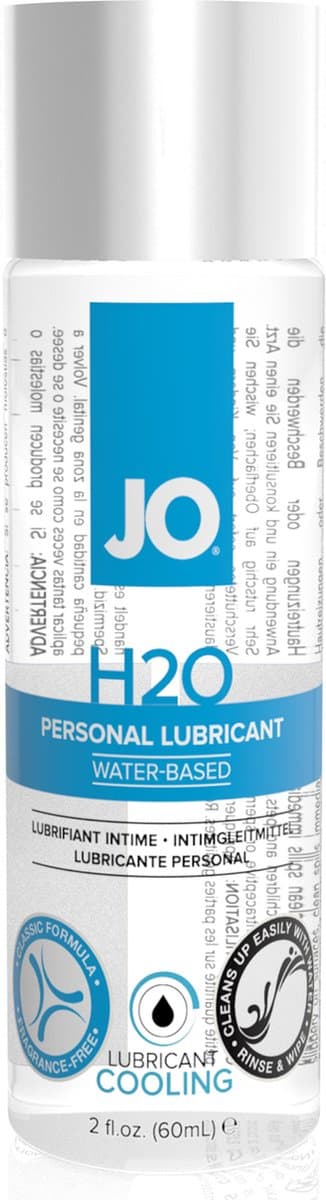 JO H2O Cooling - Glijmiddel op Waterbasis - 60ml — afbeelding 1