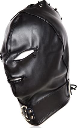Banoch - Gimp/2 Black - zwart bondage masker van pu leer - bdsm — thumbnail 5