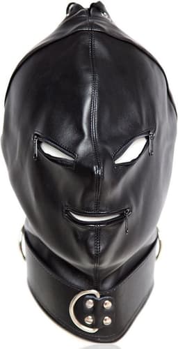 Banoch - Gimp/2 Black - zwart bondage masker van pu leer - bdsm — thumbnail 3