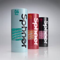 Tenga - Spinner 06 Brick Masturbator - Transparant/Paars — thumbnail 15