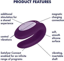 Satisfyer 'Partnerbox 3', incl. Apptoys, Double Joy, Sexy Secret, Royal One, oplaadbaar, waterdicht, huidvriendelijke siliconen — thumbnail 3