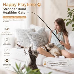 Telescopische hengel voor katten, 175 cm — thumbnail 3