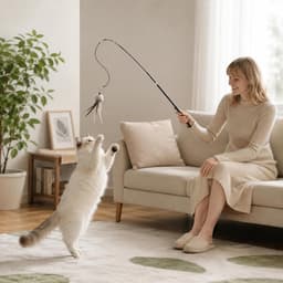 Telescopische hengel voor katten, 175 cm — thumbnail 5