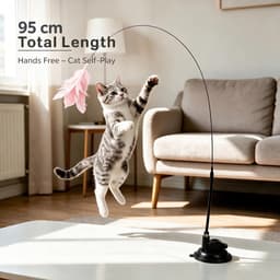 Kattenhengel met zuignap, interactief kattenspeelgoed 95 — thumbnail 4
