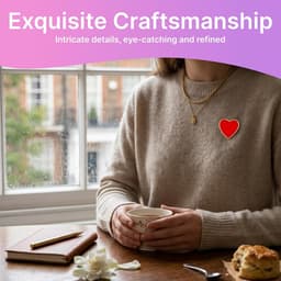 Broches, hart, pins, speld hart, pin broches, voor kleding, carnaval, vrede, muzikant, voor tas, jas, festival, bruiloft, verjaardag — thumbnail 3