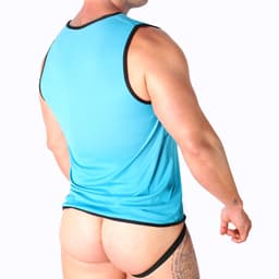 MACHO UNDERWEAR | Macho Blue T-shirt L/xl — thumbnail 4