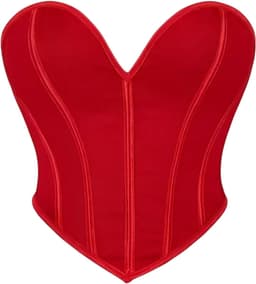 Dames Shapewear Corset Top – Sexy Corrigerend Ondergoed, Taille Corrigerend Korset, Slankmakende Bustier, Vintage Dameskleding - Rood - Maat L — thumbnail 1