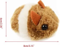 String Muis Vibrerende Beweegbare Interactieve Speelgoed Pluche Muizen Voor Katten Kitten Huisdieren Katzenspielzeug Set Mit Katzentunnel — thumbnail 4