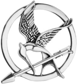 1 stks Mode-sieraden Film The Hunger Games Dieren Vogels Broches Badge Voor Vrouwen Man Kleding Rugzak Icoon Broche Pins, antiek Verguld — thumbnail 1