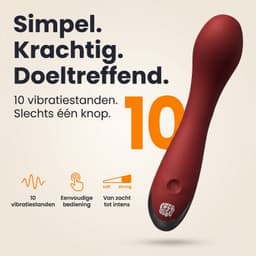 PureVibe Desire G-spot vibrator voor vrouwen met krachtige stimulatie – dildo – vibrators – sex toys – seksspeeltjes – voor haar | Bordeaux Rood — thumbnail 2
