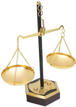 Metalen Antieke Gewichtsbalans voor Woonkamer — thumbnail 2