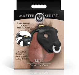 Master Series Kuisheidskooi Bull - Zwart - Peniskooi - BDSM — thumbnail 2