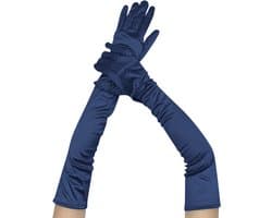 Lange dames handschoenen - extra lange satijnen stretch satijnen handschoenen - vintage feest dameshandschoenen - bruidshandschoenen - geschikt voor bruiden bruiloft opera theekransje