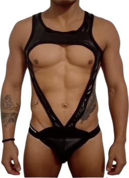Jockstrap Heren - Lingerie - Harnas - Leer Look - Maat L-XL-XXL — thumbnail 1