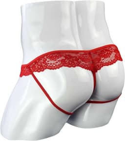 Sissy String voor Heren - Kant Slipje met Pouch en Ruches — thumbnail 2