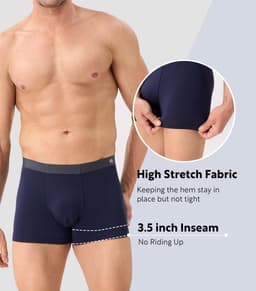 Comfortabele Heren Boxershorts met Zak - Microvezel & Modal Ondergoed Multipack — thumbnail 3