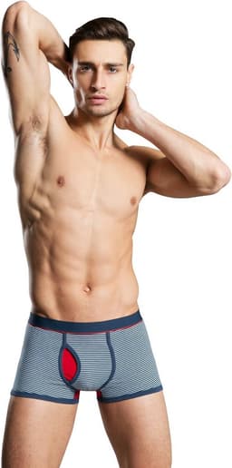 Heren Boxerslips Katoen Gestreepte Open Knoopsgat Multipack Comfortabel en Ademend — thumbnail 3