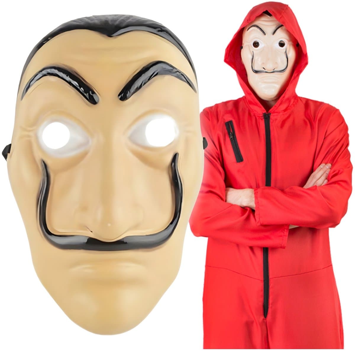 La Casa de Papel Serie - Salvador Dalí Maska - Halloween - Money Heist - Bella Ciao — afbeelding 1