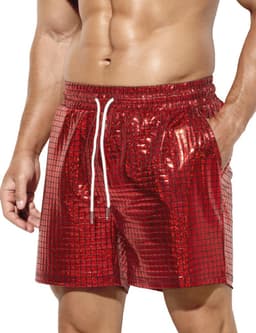Glanzende Boxershorts voor Heren - Metallic Korte Broek voor Disco en Clubwear — thumbnail 3