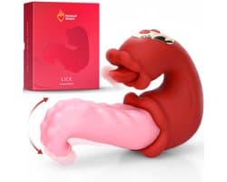 Sensual Desire® LICK – Tong Vibrator met Lick-beweging – 10 Tongstanden & 10 Vibratiestanden – Waterdicht – Clitoris Stimulator – Vibrators voor Vrouwen – Sex Toys voor Vrouwen – Inclusief Erotische Luisterverhalen