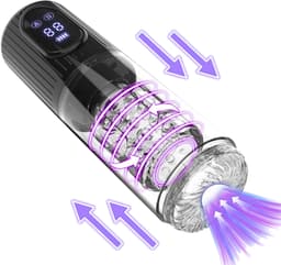 Niko – Blowjob Simulator met Zuig-, Stoot- & Rotatiefunctie – 9 Standen – Automatische Masturbator voor Mannen – Pocket Pussy – IPX7 Waterdicht – USB Oplaadbaar – LCD Display — thumbnail 1