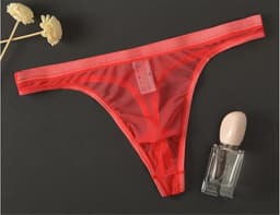 Doorzichtige Heren String Slips – Sexy Low Rise Mini Onderbroek — thumbnail 4