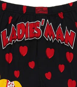 Heren Boxershorts Katoen - Comfortabele Onderbroek met Homer Simpson Print - Zwart Maat XL — thumbnail 2