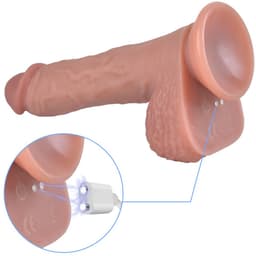 Erospace Natural Play D6 – siliconen dildo 22 cm met stotende en roterende functie — thumbnail 4