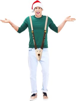 Mankini Ondergoed Set voor Heren - 3 Stuks voor Kerst en Halloween — thumbnail 5