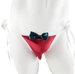 BamBella ® - string bongage - maat Onesize S M L XL XXL - Sexy slip erotische onderbroek valentijnsdag kerst rood groen doorzichtig rollenspel kleding voor mannen — thumbnail 1