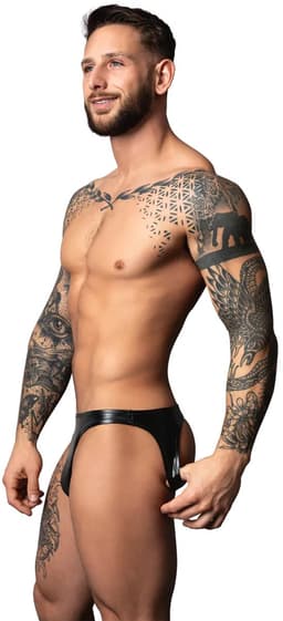 Moonshine - Wetlook Jockstrap - L/XL - Black — thumbnail 4