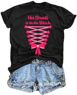Dames Dirndl Kostuum T-Shirt voor Oktoberfest — thumbnail 1