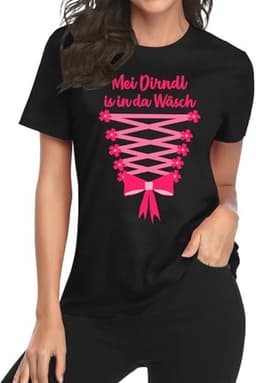Dames Dirndl Kostuum T-Shirt voor Oktoberfest — thumbnail 3