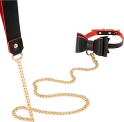 BDSM Luxe Etui - Luxe Leren Reistas - 8-delige set - kinky - rood/zwart bdsm - Handboeien - Enkelboeien - ball gag - zweep - Blinddoek — thumbnail 4