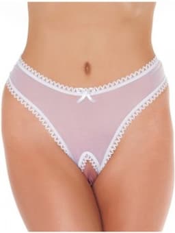 Amorable - Sexy Lingerie Open Kruis - Wit Transparant - One Size - Erotisch — thumbnail 1
