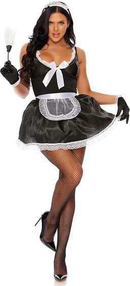 Domesticated Delight Sexy French Maid Costume — thumbnail 4
