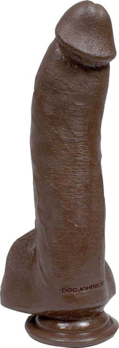Doc Johnson Realistic Cocks XXXL dildo Mr. Marcus - Cock & Balls zwart - 22,61 cm — afbeelding 1